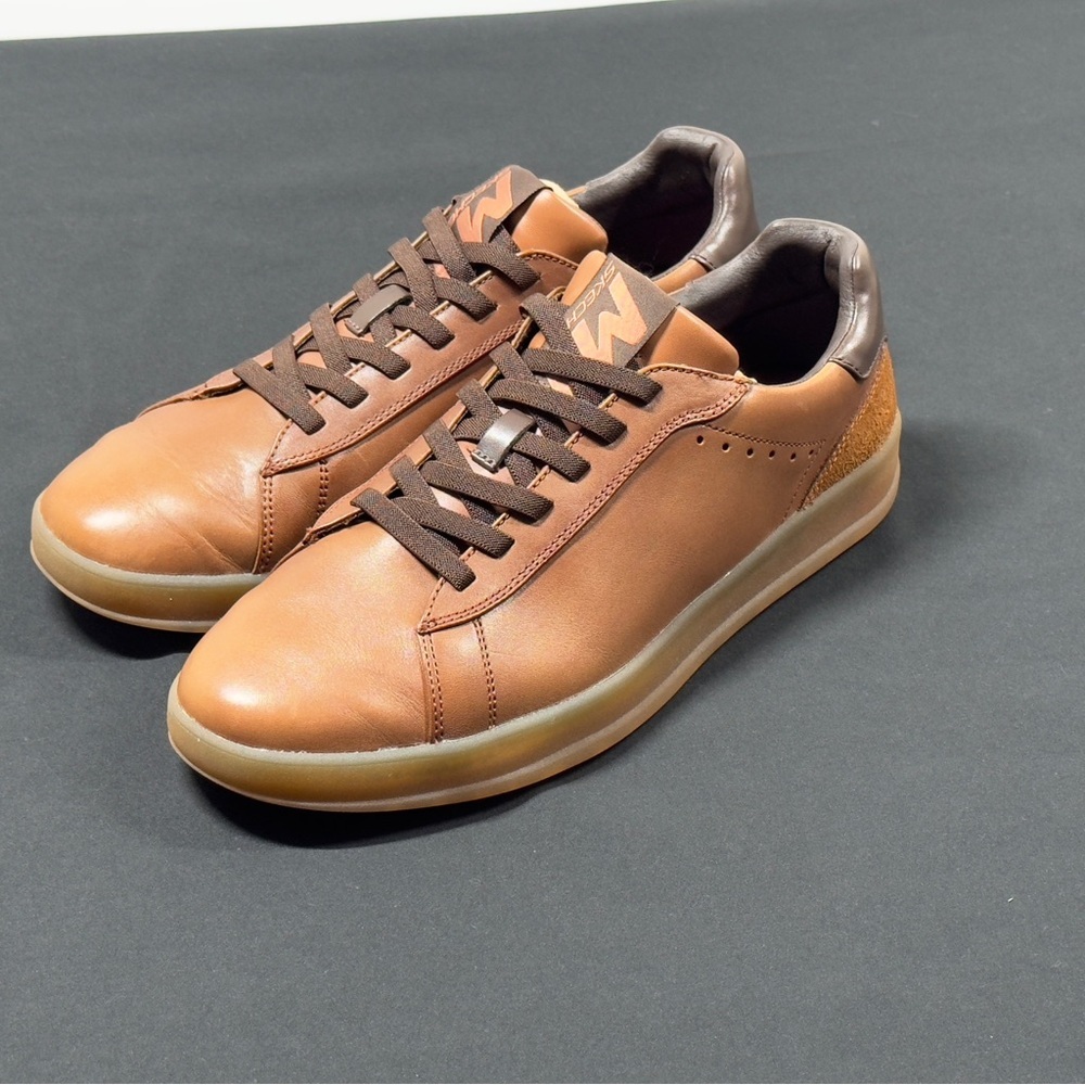 Mark Nason Men's Brown Leather Sneakers - Picture 2 of 6